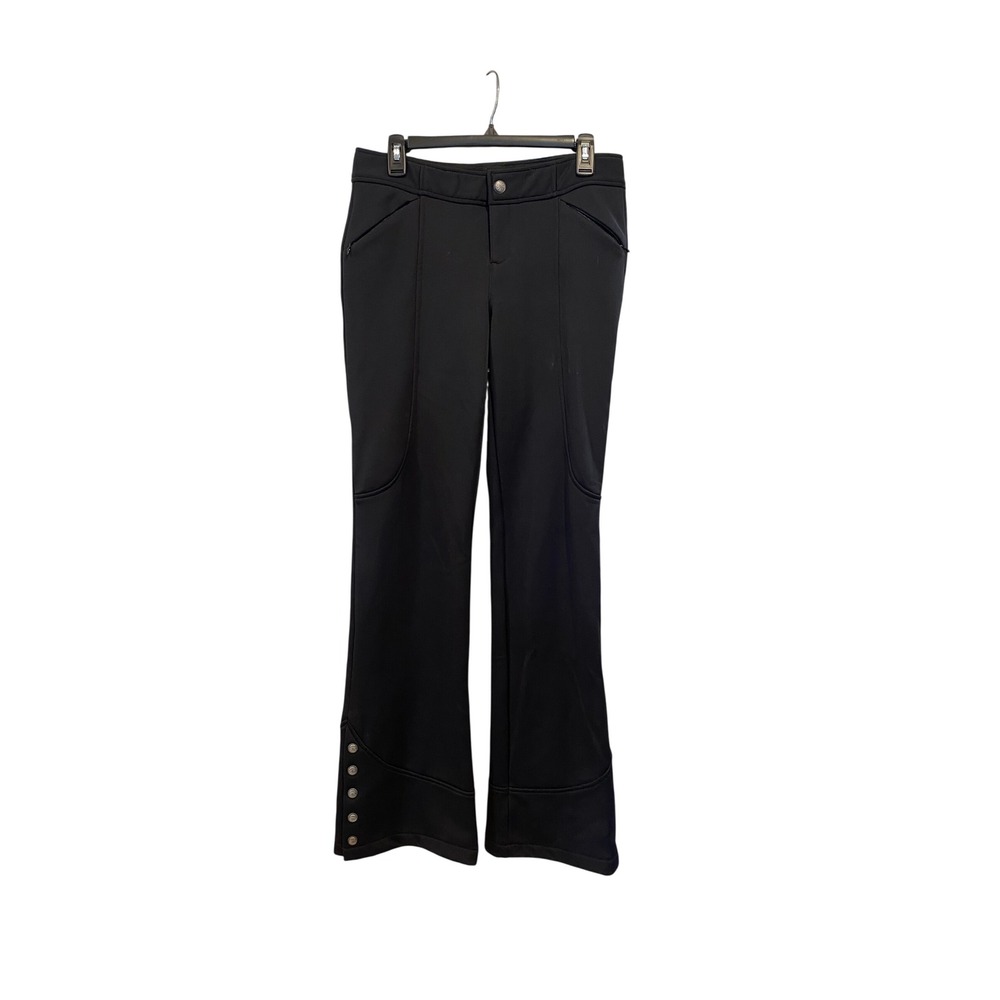 Athleta Altitude Straight Leg Ski Pants Womens 6 Tall Black Fleece Lined Snow